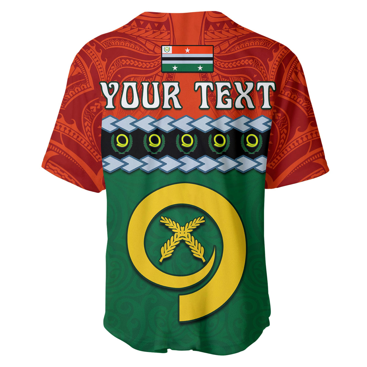 (Custom Personalised) Penama Province Baseball Jersey Vanuatu Pig Tusk Polynesian Flag Style LT14 - Polynesian Pride