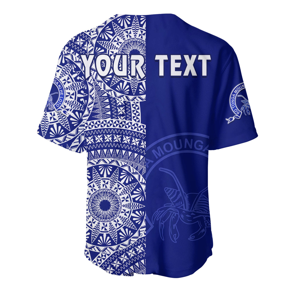 (Custom Personalised) Queen Salote Tonga College Baseball Jersey Tongan Ngatu Pattern LT14 - Polynesian Pride