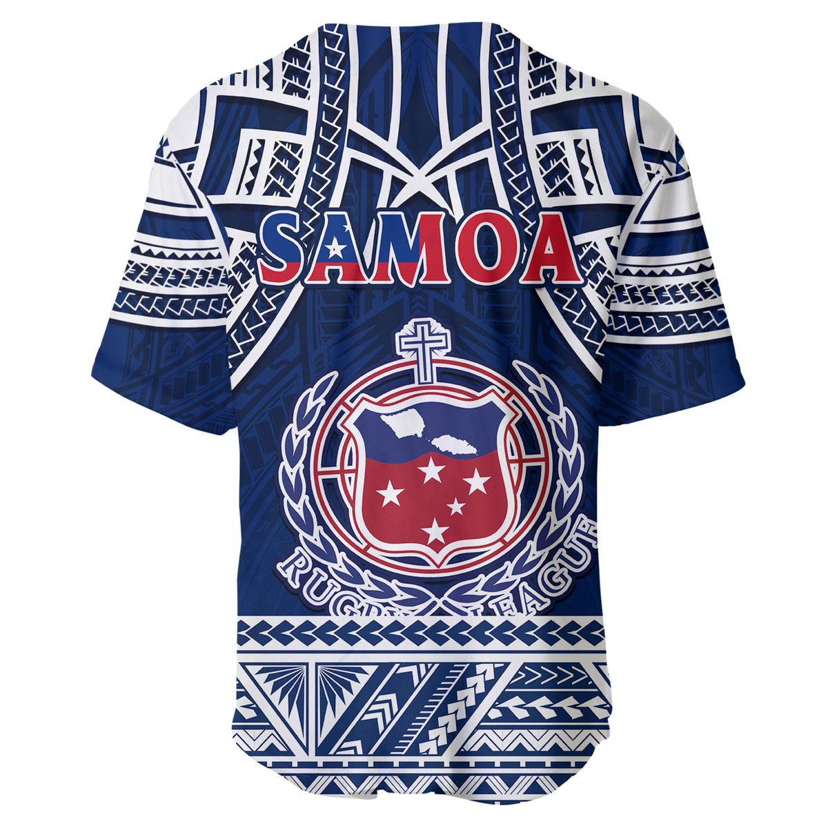 Samoa Rugby Baseball Jersey Toa Samoa Pacific Sporty LT14 - Polynesian Pride