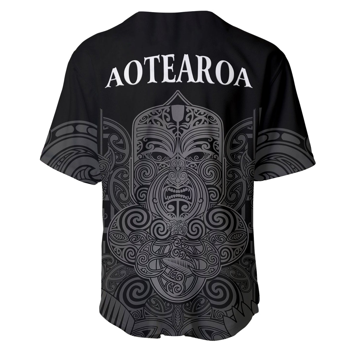 New Zealand Tiki Rugby Baseball Jersey NZ Maori Koru Pattern LT14 - Polynesian Pride