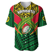 (Custom Personalised) Vanuatu Rugby Baseball Jersey Coat Of Arms Polynesian Pattern LT14 - Polynesian Pride