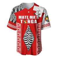 (Custom Text and Number) Tonga Rugby Baseball Jersey Kupesi Ngatu Mate Maa Tonga LT13 - Polynesian Pride