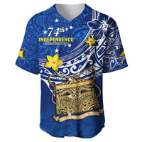 (Custom Personalised) Tokelau Baseball Jersey National Badge Polynesian Happy 74th Independence Anniversary LT14 - Polynesian Pride