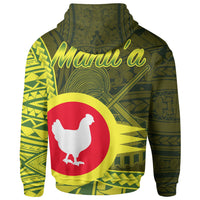American Samoa Zip Hoodie Manua Tau Polynesian Patterns - Polynesian Pride
