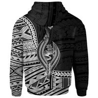 Guam Zip Hoodie Piti Seal of Guam Polynesian Patterns - Polynesian Pride