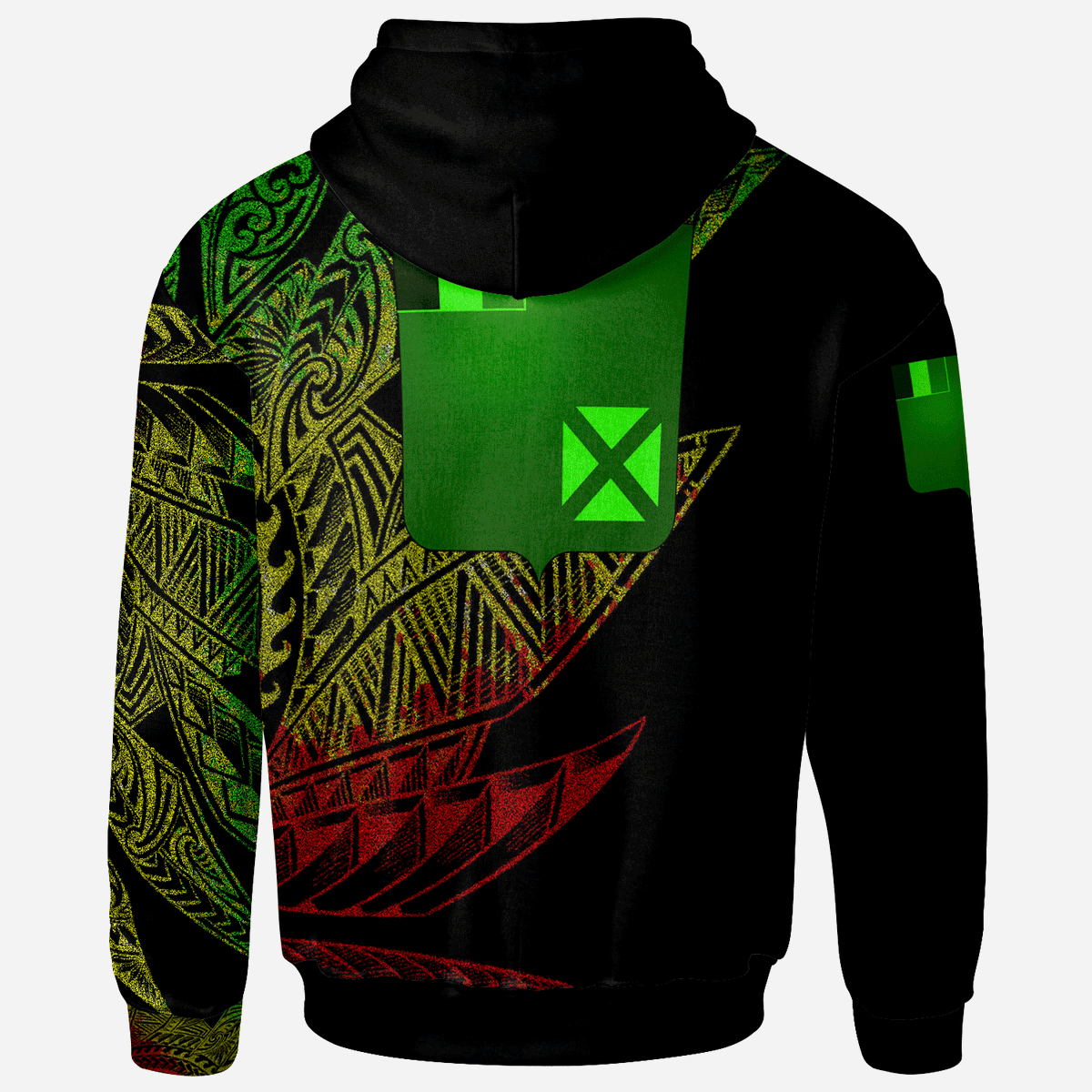 Wallis & Futuna Hoodie Legends Are Born In Reggae Color - Polynesian Pride