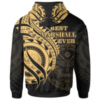Marshall Islands Hoodie Gold Polynesian Patterns Best Marshall Islands Ever - Polynesian Pride