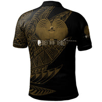 Papua New Guinea Polo Shirt Legends Are Born In Gold Color - Polynesian Pride