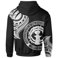 Northern Mariana Islands Zip Hoodie Northern Mariana Islands Tatau Patterns - Polynesian Pride