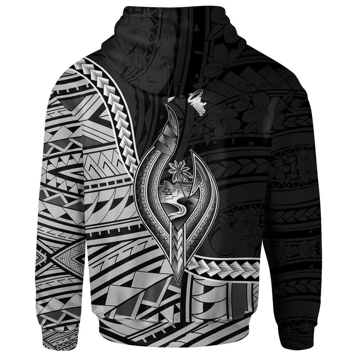 Guam Hoodie Chalan Pago Ordot Seal of Guam Polynesian Patterns - Polynesian Pride
