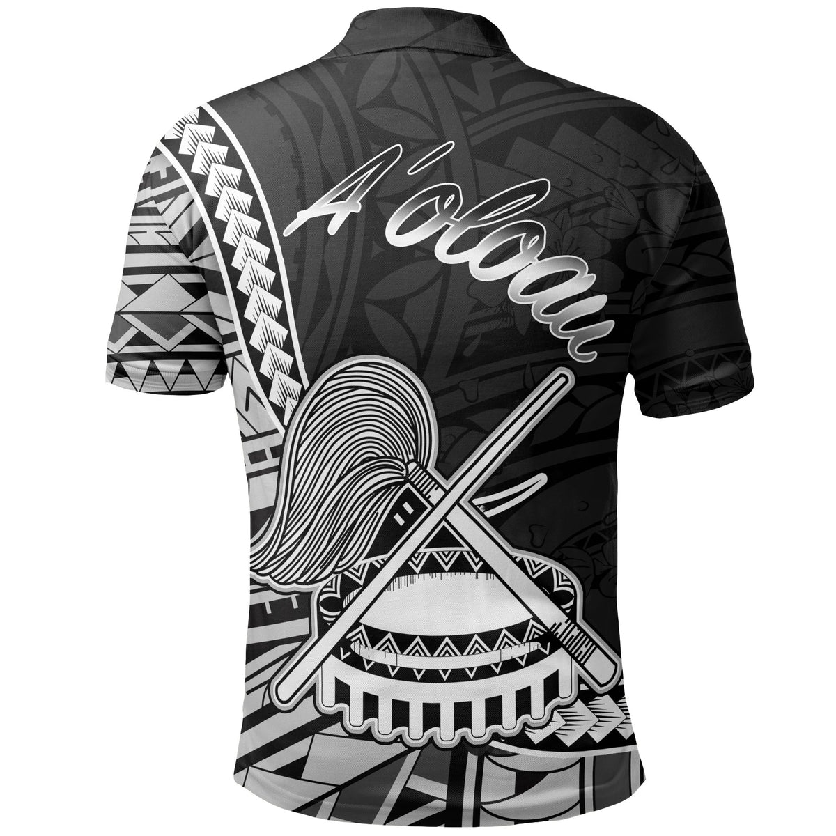 American Samoa Polo Shirt Aoloau Polynesian Patterns - Polynesian Pride