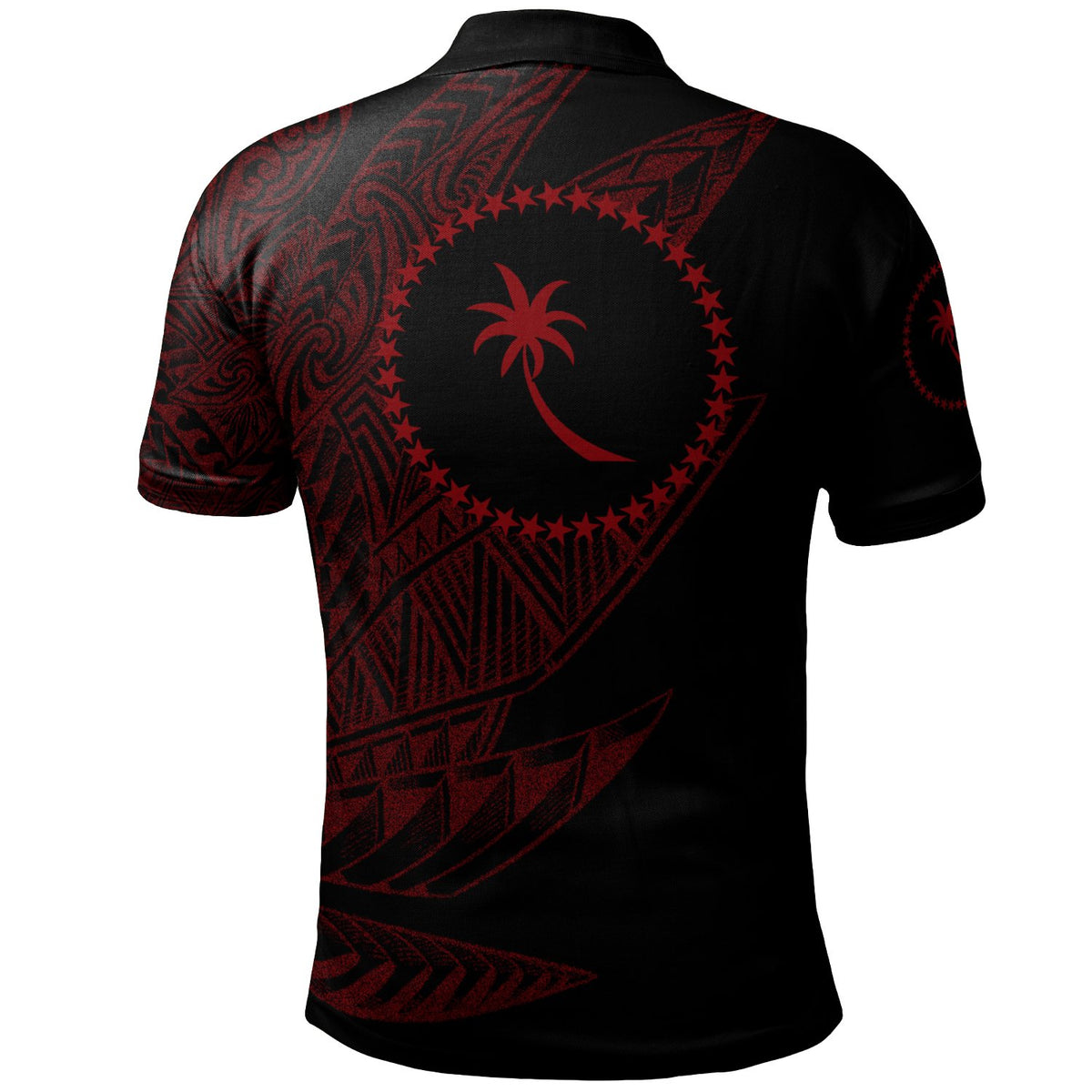 Chuuk State Polo Shirt Legends Are Born In Red Color - Polynesian Pride