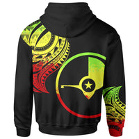 Yap State Custom Hoodie Yap State Tatau Reggae Patterns - Polynesian Pride