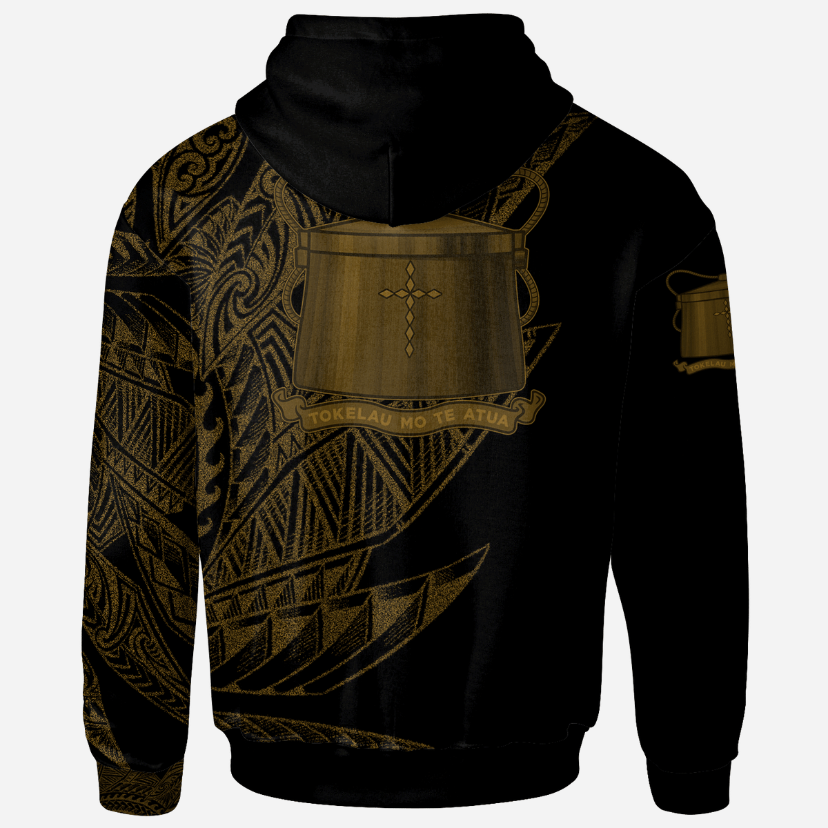 Tokelau Zip Hoodie Legends Are Born In Gold Color - Polynesian Pride
