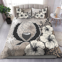 Pohnpei State Bedding Set - Vintage Luxury Floral Style Nude - Polynesian Pride