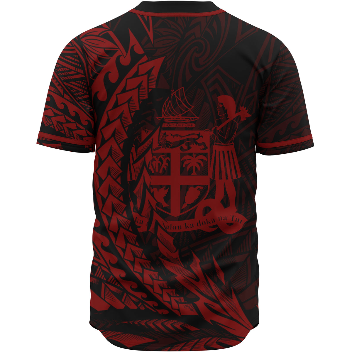 Fiji Baseball Shirt - Red Wings Style - Polynesian Pride