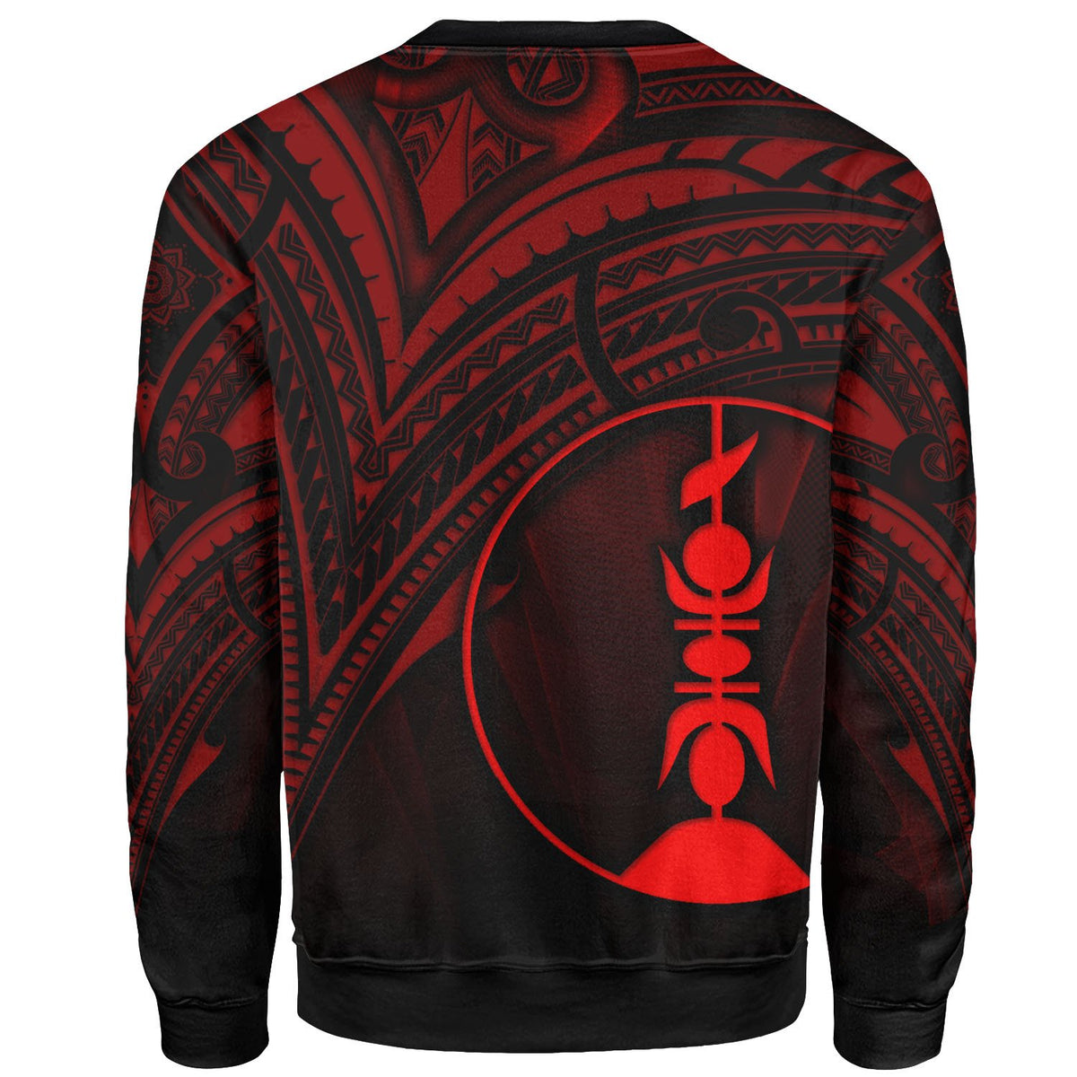 New Caledonia Sweatshirt - Cross Style Red Color - Polynesian Pride