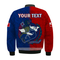 (Custom Personalised) TokoUso Bomber Jacket Tonga and Samoa United We Stand Divided We Fall LT14 - Polynesian Pride
