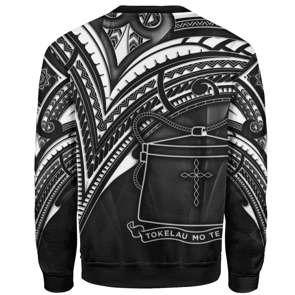 Tokelau Sweatshirt - Cross Style White Color - Polynesian Pride