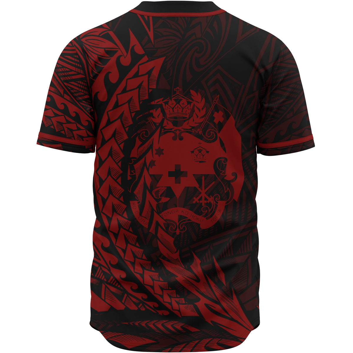 Tonga Baseball Shirt - Red Wings Style - Polynesian Pride