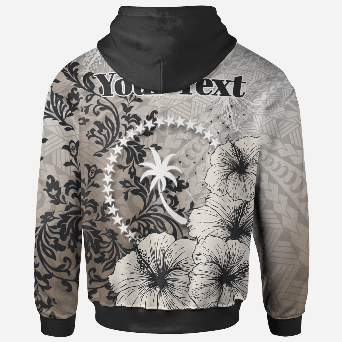Chuuk State Hoodie Custom Vintage Luxury Floral Style - Polynesian Pride