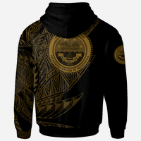 Federated States of Micronesia Hoodie Legends Are Born In Gold Color - Polynesian Pride
