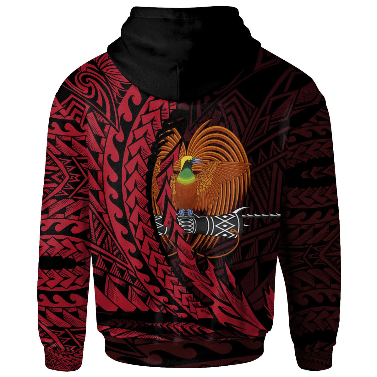 Papua New Guinea Hoodie Lorengau Wings Style - Polynesian Pride