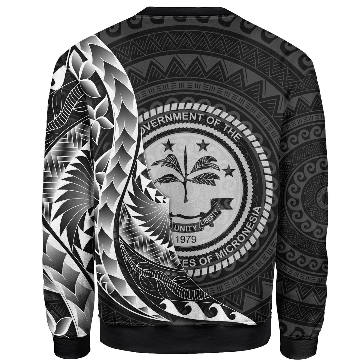 Federated States of Micronesia Sweatshirt - Polynesian Pattern Style - Polynesian Pride