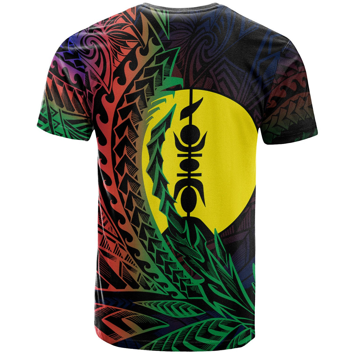 New Caledonia T Shirt Vao Wings Style Flag Color - Polynesian Pride
