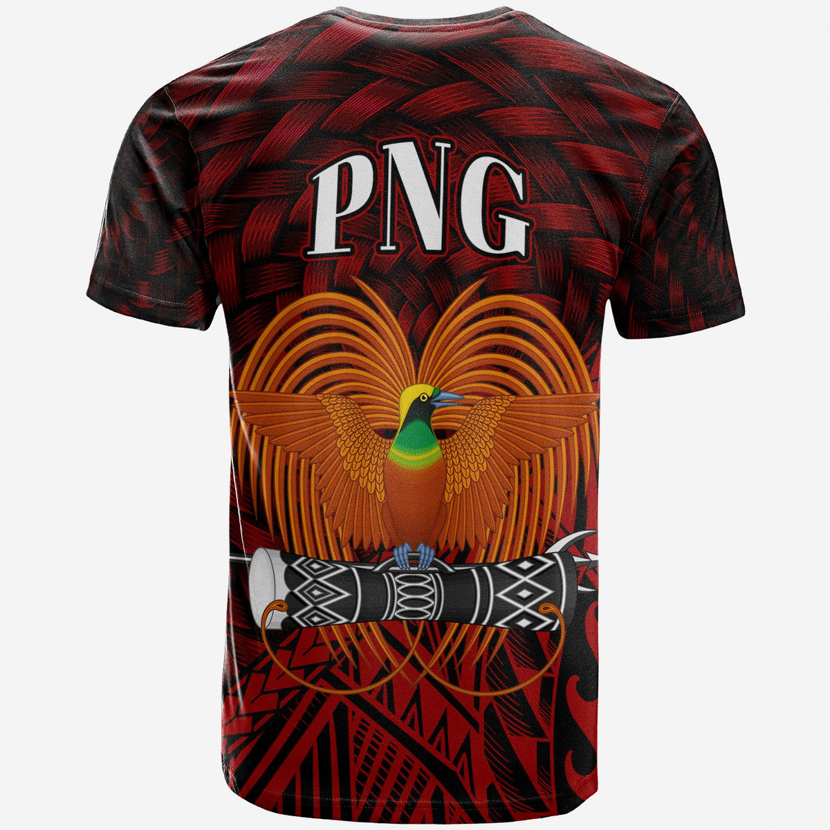 Papua New Guinea T Shirt Bulolo Polynesian Patterns With Bamboo - Polynesian Pride