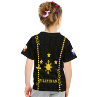 Philippines T Shirt Pechera With Side Barong Patterns LT9 - Polynesian Pride