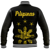 Philippines Eagle Barong Baseball Jacket Filipino Eight Rayed Gold Sun LT9 - Polynesian Pride