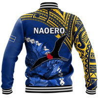 Nauru Coat of Arms Baseball Jacket Polynesian With Frigatebird LT9 - Polynesian Pride