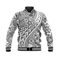 Traditional Polynesian Tribal Tattoo Retro Baseball Jacket Grey LT9 Unisex Grey - Polynesian Pride