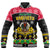 Vanuatu Tribal Polynesian Christmas Vibe Baseball Jacket LT9 Unisex Red - Polynesian Pride