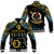 Vanuatu Proud To Be A Ni-Van - Polynesian Pattern Baseball Jacket - Sanma Province LT7 Unisex Black - Polynesian Pride