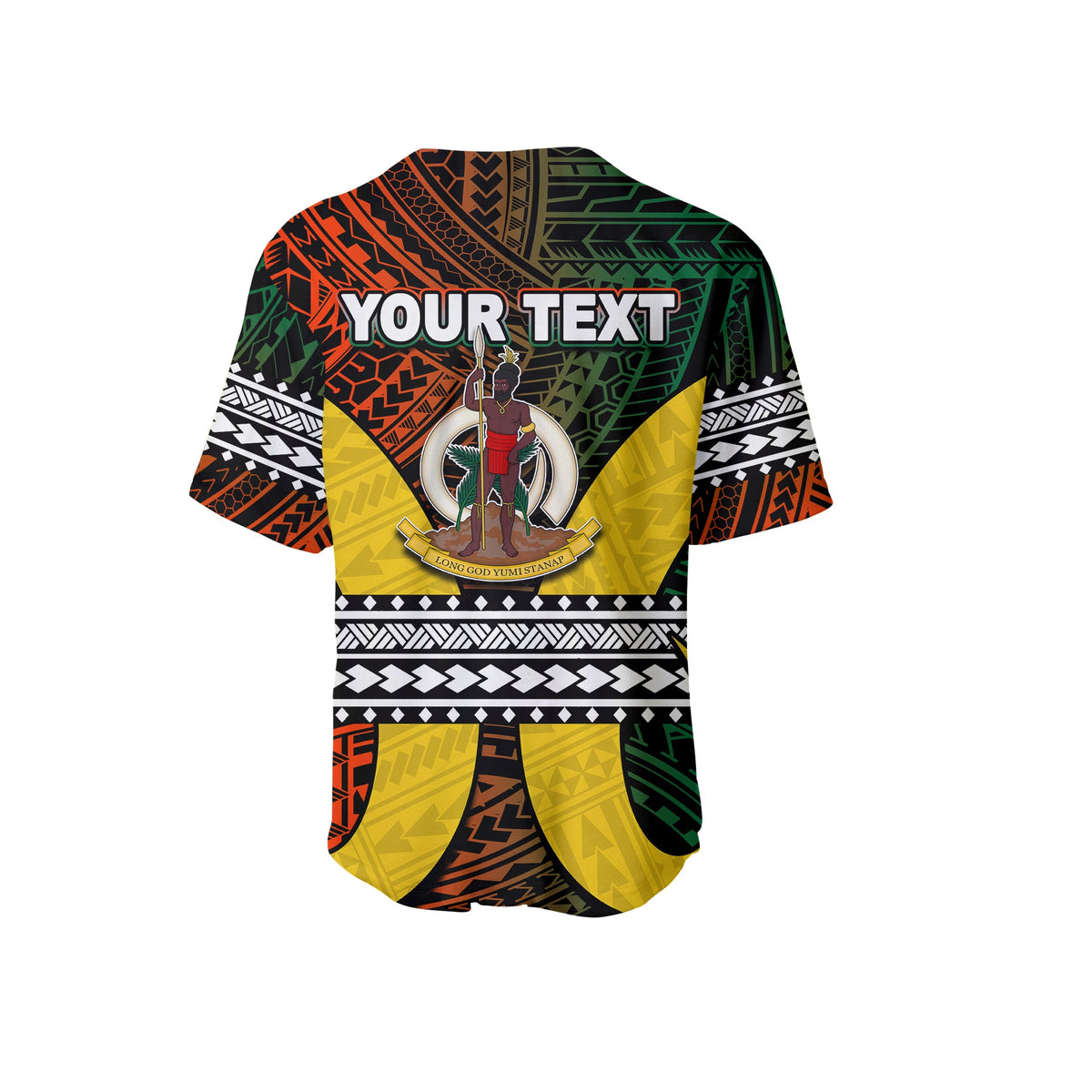 (Custom Personalised) Polynesian Penama Of Vanuatu Baseball Jersey LT6 - Polynesian Pride