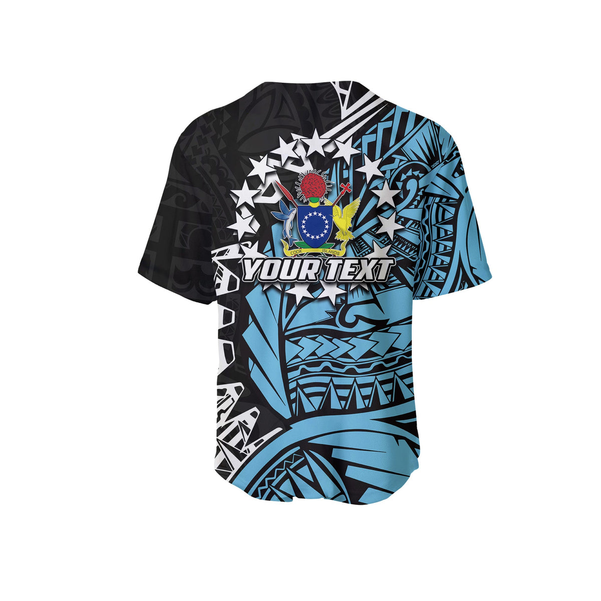 (Custom Personalised)Cook Islands Baseball Jersey Mauke Polynesian Style LT6 - Polynesian Pride