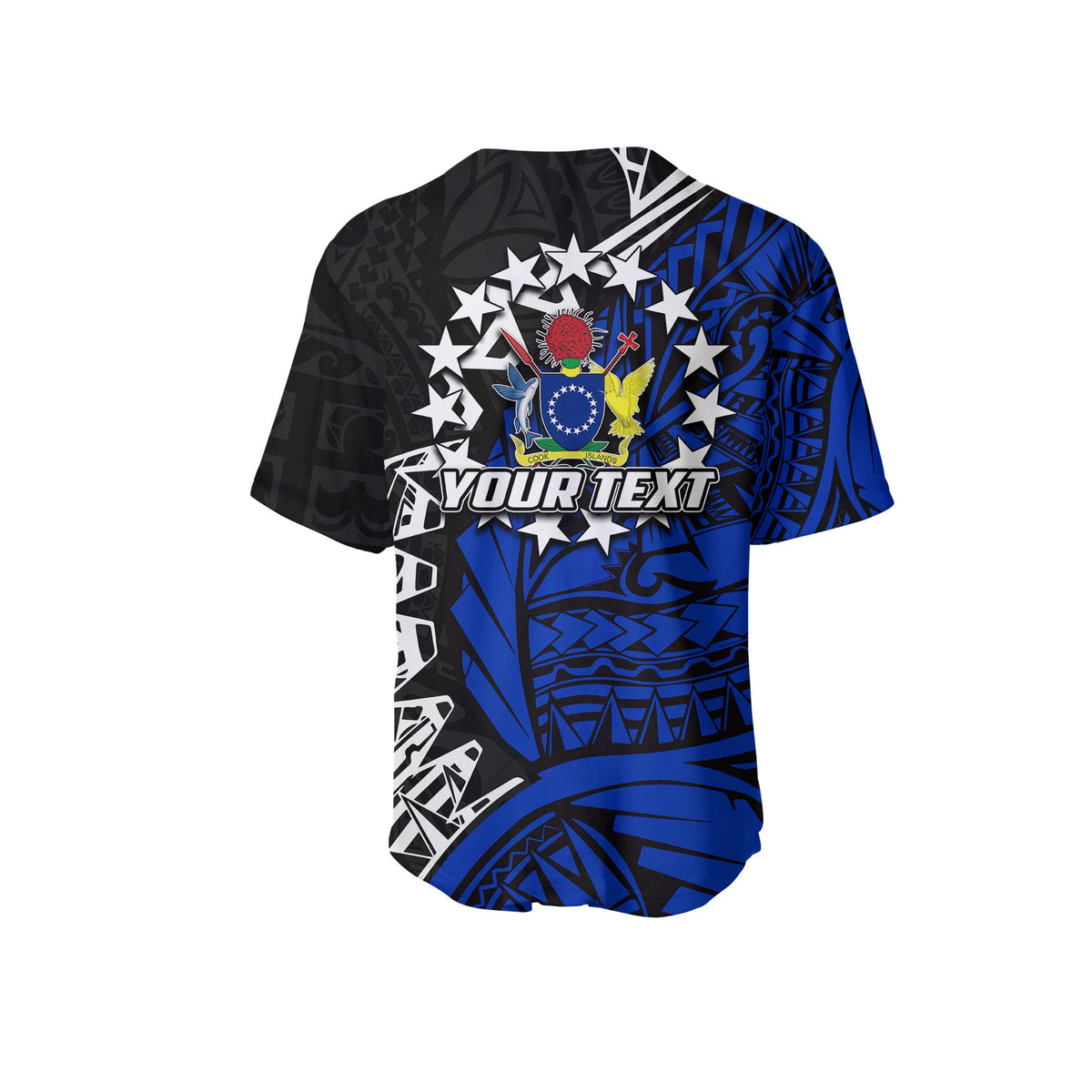 (Custom Personalised)Cook Islands Baseball Jersey Pukapuka Polynesian Style LT6 - Polynesian Pride