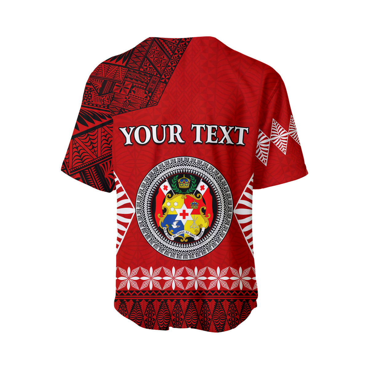 (Custom Personalised) Vava u Tonga Baseball Jersey Tongan Ngatu LT13 - Polynesian Pride