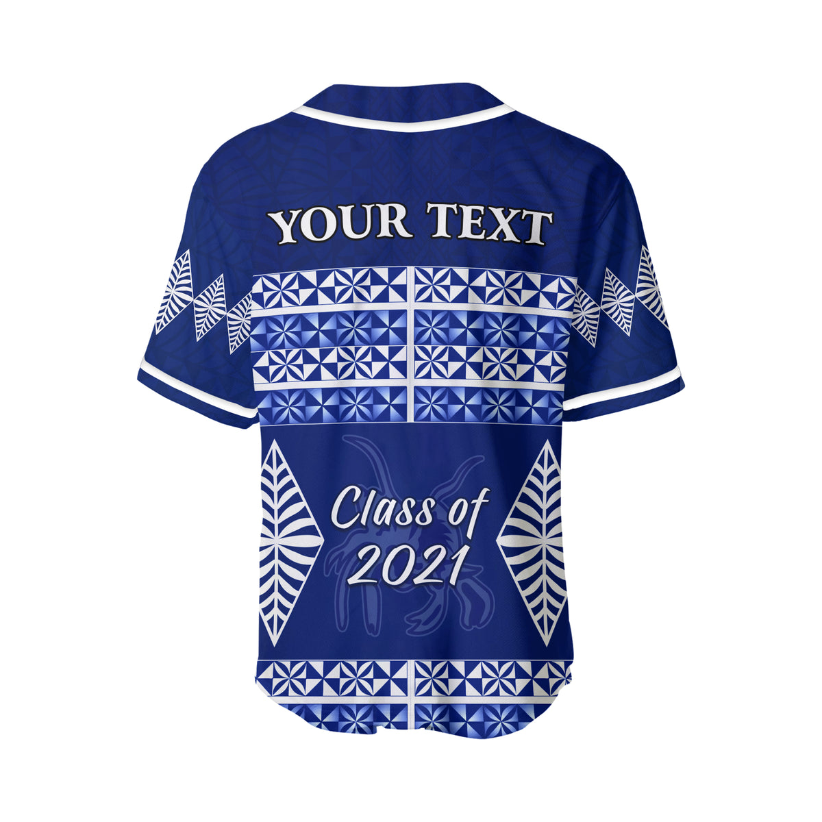 (Custom Personalised) Queen Salote College Baseball Jersey Tonga Pattern - Class Year and Your Text LT13 - Polynesian Pride