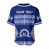 (Custom Personalised) Hofangahau College Baseball Jersey 'Eua Tonga Pattern LT13 - Polynesian Pride