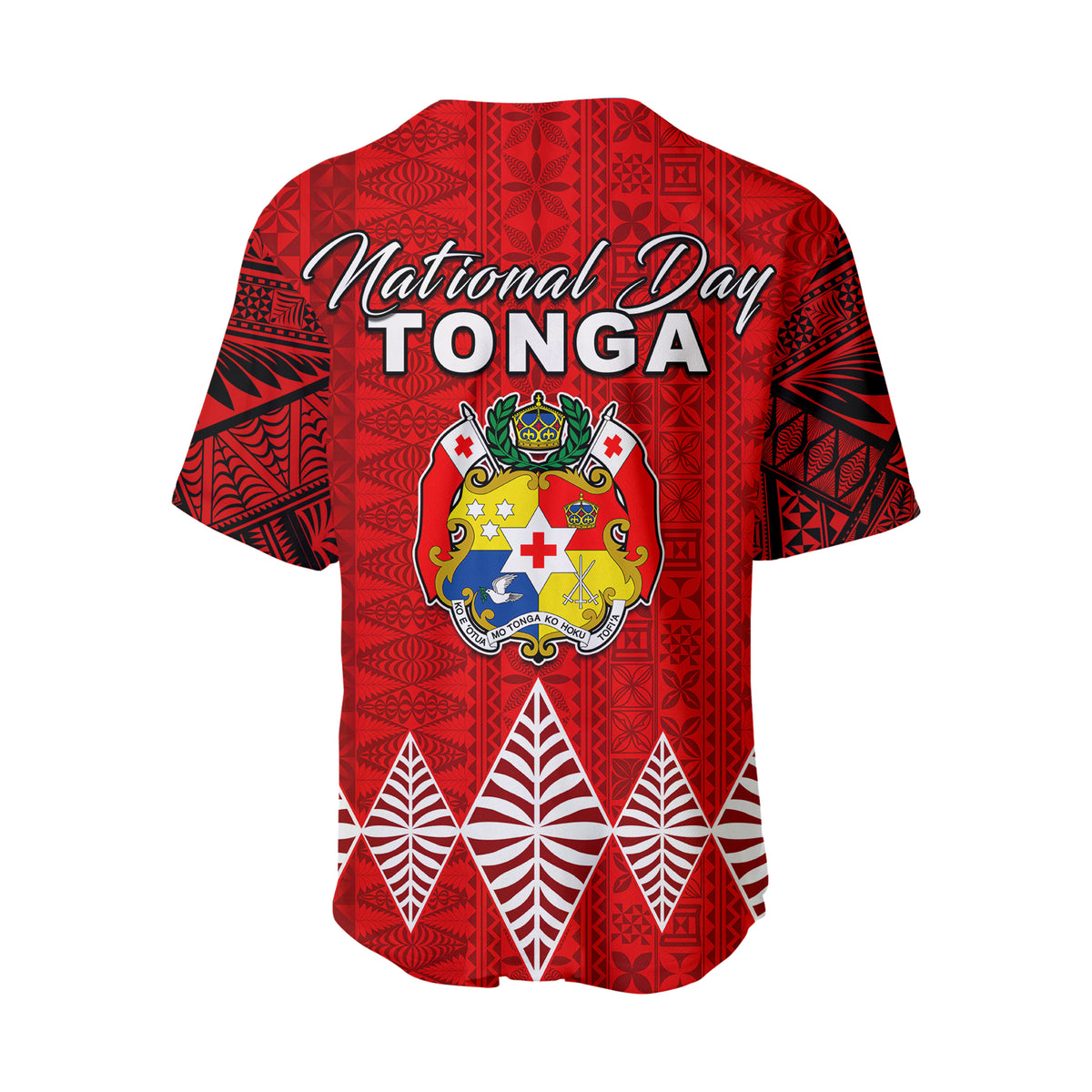 Kingdom of Tonga Baseball Jersey 2021 Tonga National Day Version 02 LT13 - Polynesian Pride