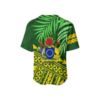 Cook Islands Baseball Jersey Coconut Leaf LT13 - Polynesian Pride