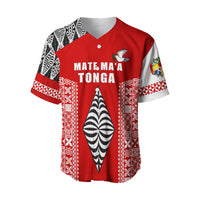 Tonga Rugby Baseball Jersey - Mate Ma'a Tonga LT13 - Polynesian Pride