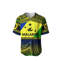 (Custom Personalised) Malampa Province Baseball Jersey Of Vanuatu Polynesian Patterns LT6 - Polynesian Pride