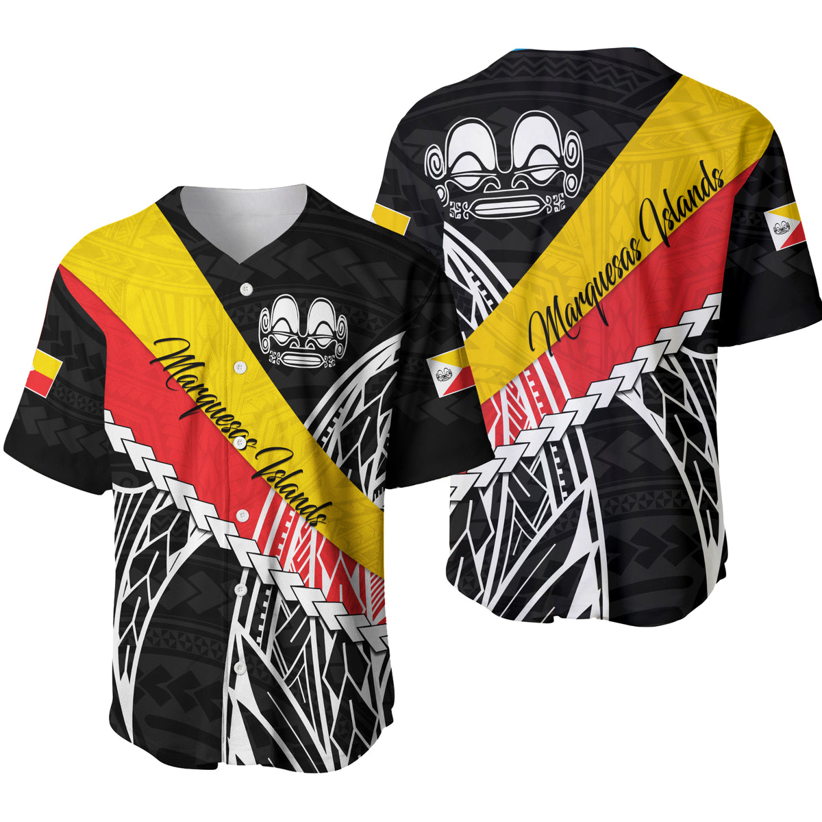 Marquesas Islands Baseball Jersey Style Life LT13 - Polynesian Pride