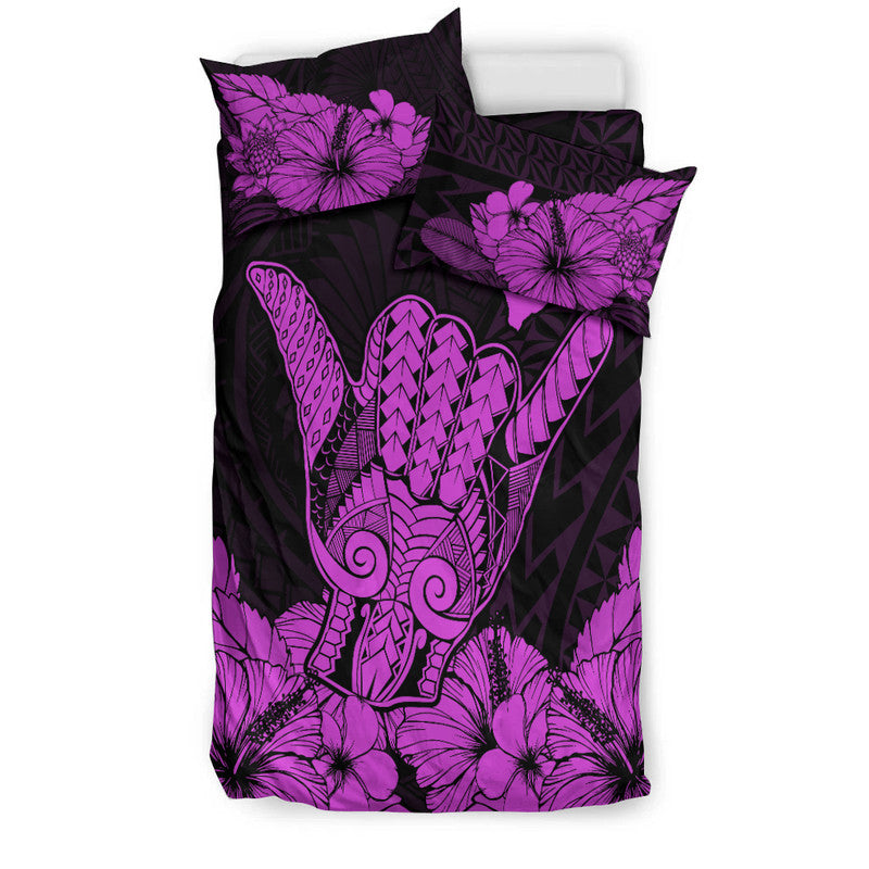 Hawaii Shaka Sign Bedding Set Purple Version LT9 - Polynesian Pride