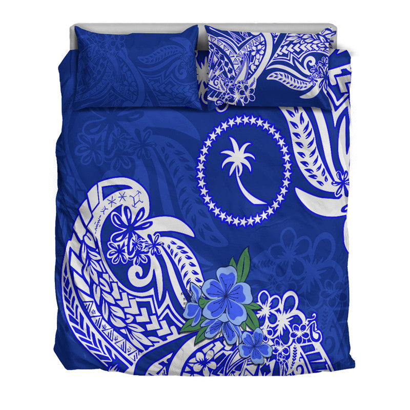 FSM Chuuk State Bedding Set Polynesian Floral Tribal LT9 - Polynesian Pride