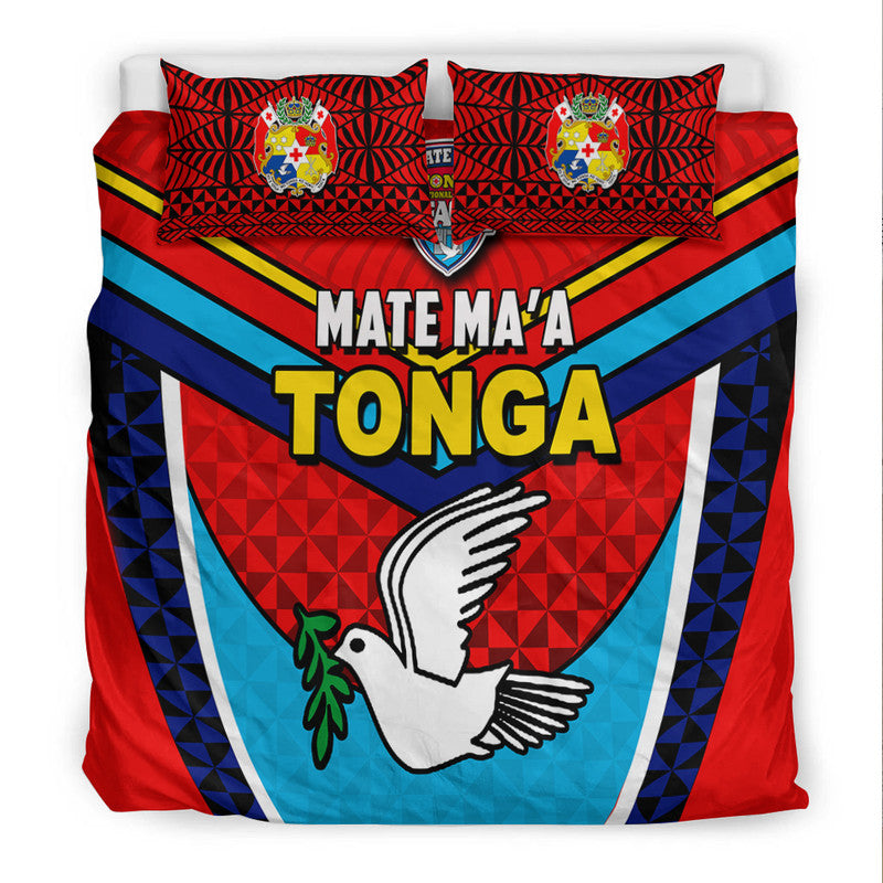 Tonga Mate Ma'a Rugby Bedding Set Jersey LT6 - Polynesian Pride